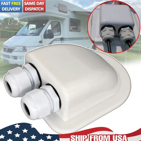 rv roof junction box|rv roof penetration cable boot.